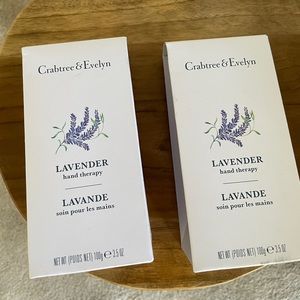 2x Crabtree Evelyn hand therapy lavender